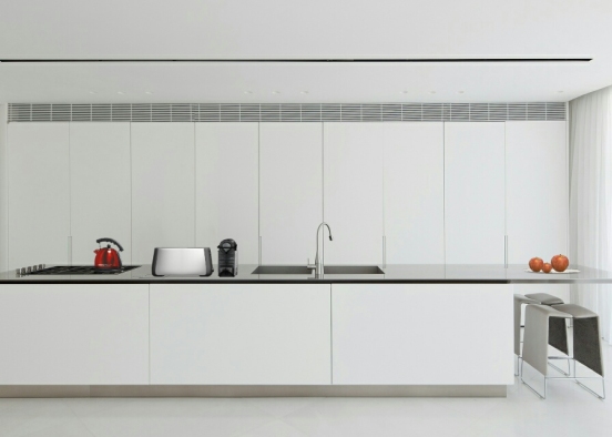 Simple kitchen  Design Rendering