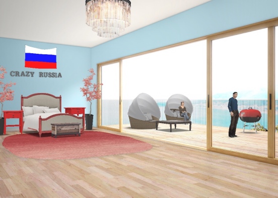 Crazy Russia: Bedroom  Design Rendering