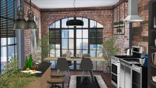 #industrialstyler cozinha com um jeito urbano,moderno