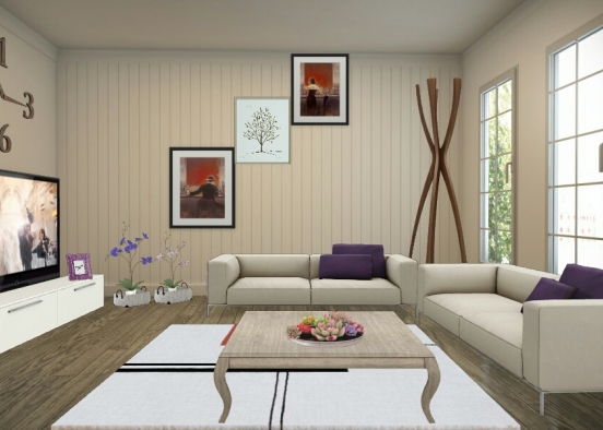 Living room-2 Design Rendering