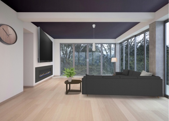 Bush livingroom Design Rendering