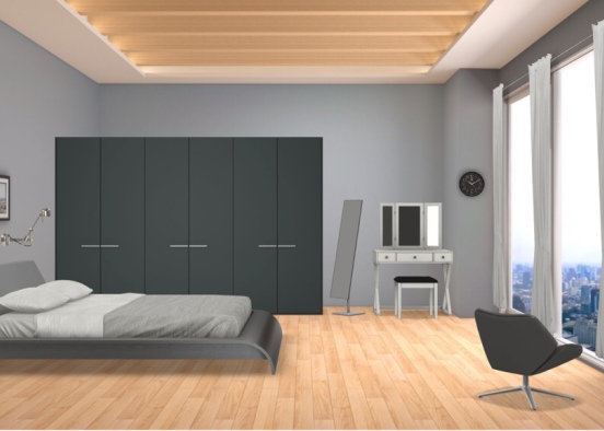 Bedroom for a teenager  Design Rendering