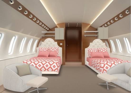 Plane room Design Rendering