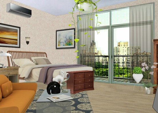 Updated Oldie Bedroom Design Rendering