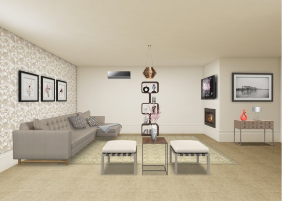 sala de estar Design Rendering