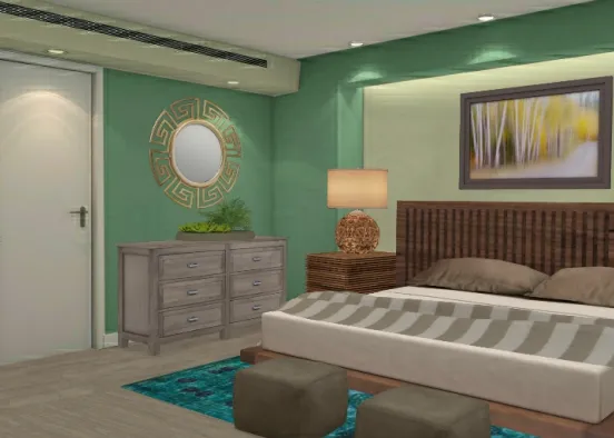 Nature lover's bedroom Design Rendering