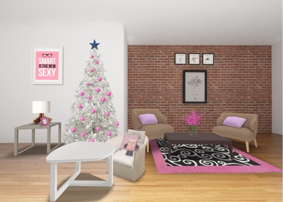 Pink christmas  Design Rendering