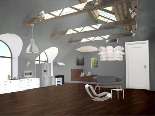 Living Room and Kitchen 
