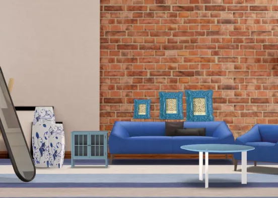 feeling blue ( living room design ) Design Rendering