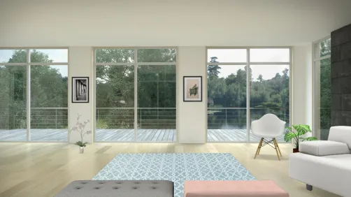Pastel living room
