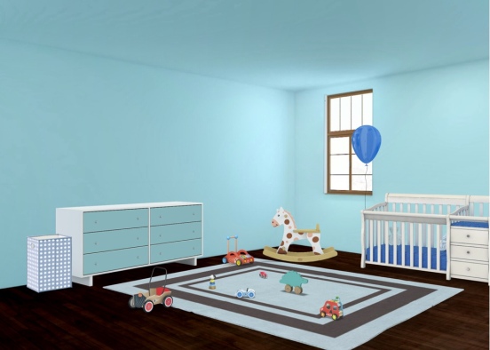 baby boys room Design Rendering