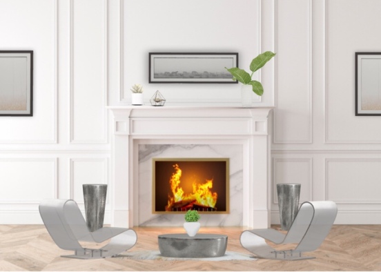 Fireplace Design Rendering