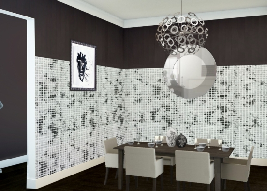Black and white classy Design Rendering