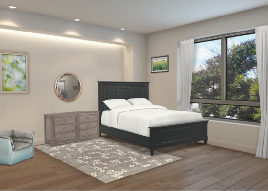 classic bedroom Design Rendering