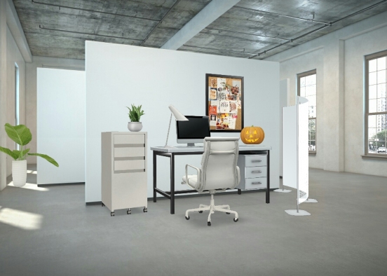 Simple office; Not finished yet  Design Rendering