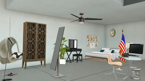 Chambre ethnique mais moderne