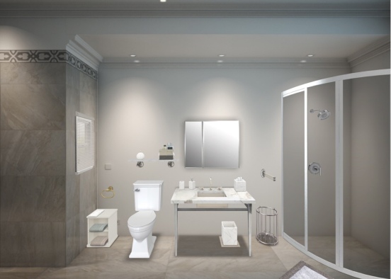 Bath Room 1 Design Rendering