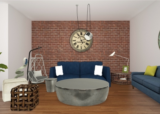 Modern lounge Design Rendering