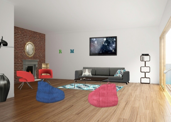Sala de estar para dos  Design Rendering