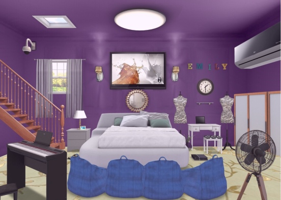 Emily’s bedroom Design Rendering