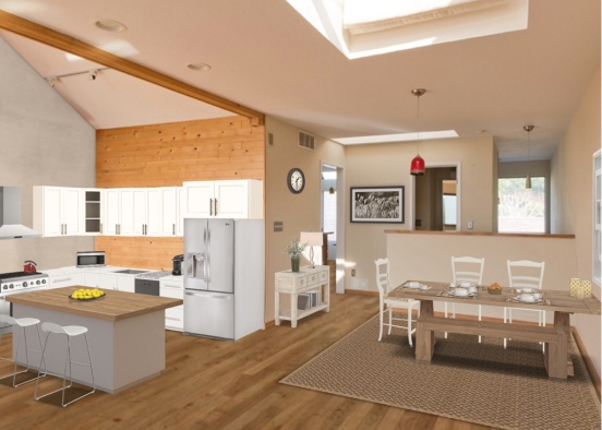cabin kitchen  Design Rendering