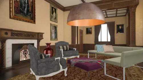 Sala de Lareira  Luiz XV