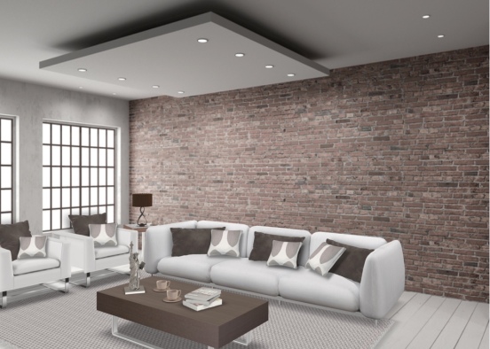 A living room  Design Rendering