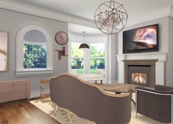 Brownie living room Design Rendering