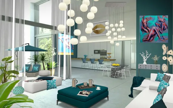 Professional interior design created with Homestyler 3D design software