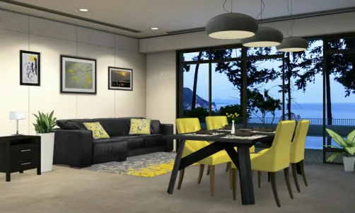 Dining and living room