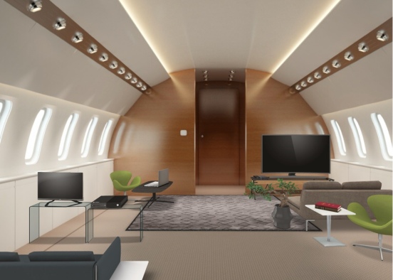 Japanese luxury jet Design Rendering