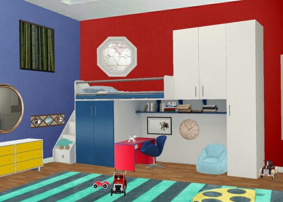 Little Boy's Room Design Rendering