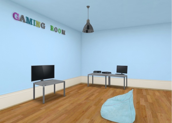 Gaming room Design Rendering