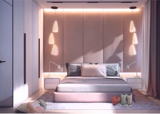Bed Design Rendering