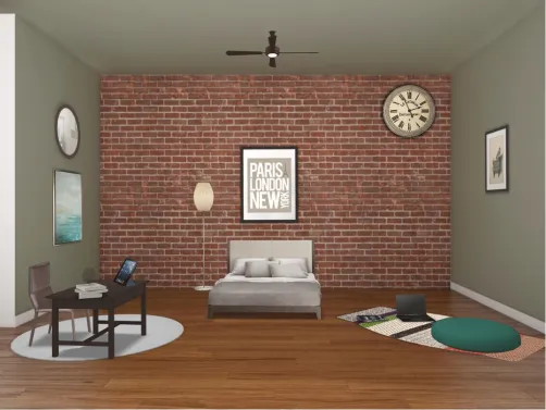 Old fashioned vs. modern bedroom 