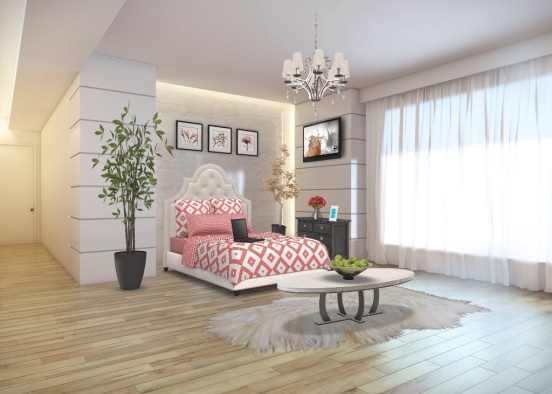Simole bedroom Design Rendering