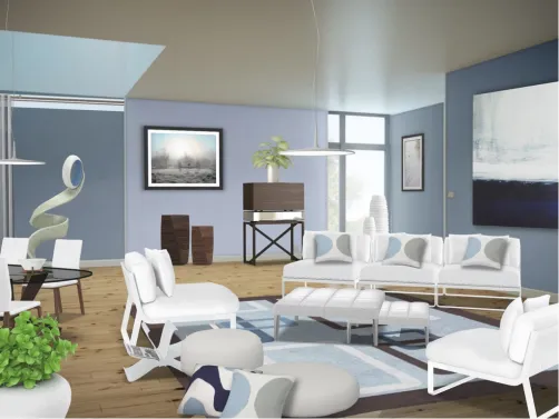 modern blue
