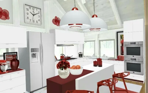 Kitchen Red