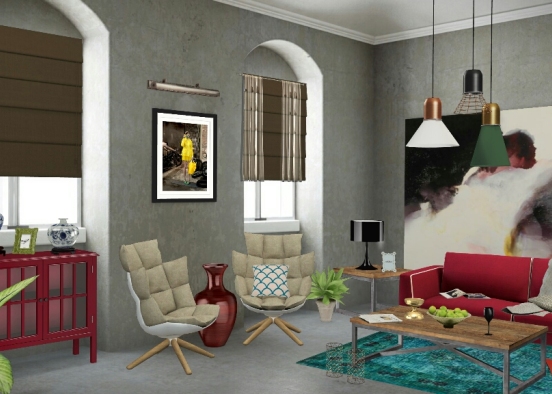 Classy and colorful  Design Rendering