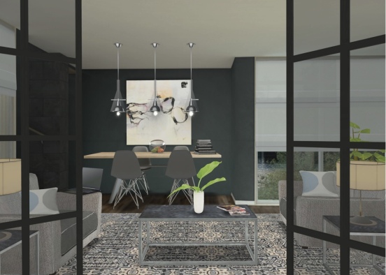 Small Space Grey Neutrals Design Rendering