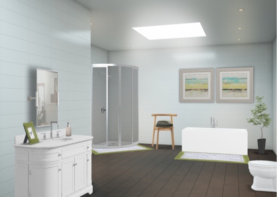 Apartment 5 Bathroom Design Rendering
