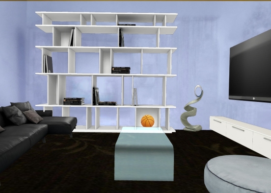 Modern livingroom.  Design Rendering