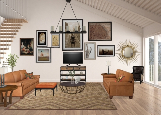 Fall living room  Design Rendering