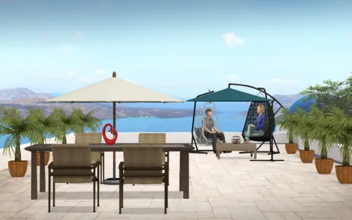 Terrasse en Grèce