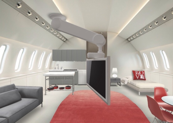 Private Jet Home Design Rendering