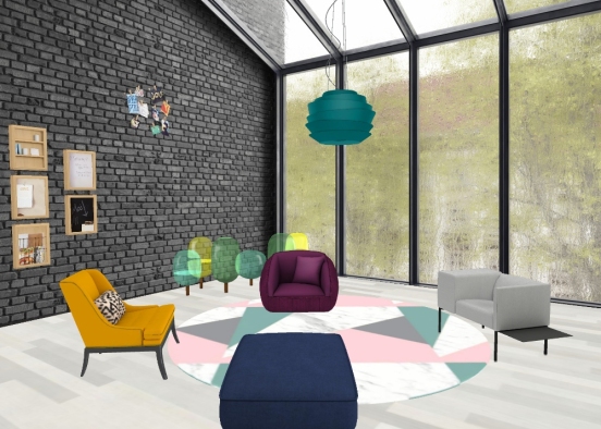 The colorful room Design Rendering