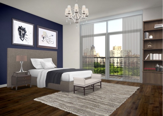 Chicago bedroom Design Rendering