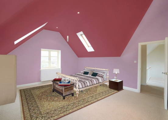 Chambre violette Design Rendering