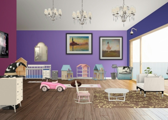 Baby Ariana room Design Rendering
