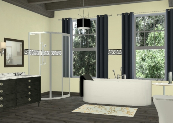 Baño dormitorio Design Rendering